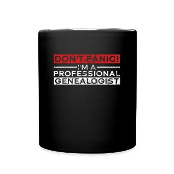 Genealogist Genealogist Family Tree Genealogist - Full Colour Mug - black - Front