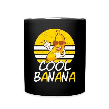 Banana - Full Colour Mug - black - Front