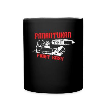 Panantukan MMA boxen Selbstverteidigung Spruch - Tasse einfarbig - Schwarz - Vorne