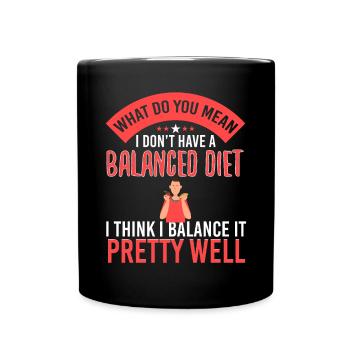Balanced Died Handling - Full Colour Mug - black - Front
