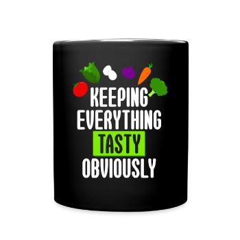 Keto Keeping Everything Tasty Obviously - Full Colour Mug - black - Front