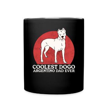 Dogo Argentino Papa Chien Propriétaire Cadeau - Mug uni - noir - Devant