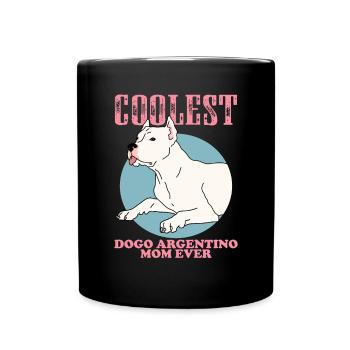 Dogo Argentino Mom Dog Dog Owner Gift - Full Colour Mug - black - Front