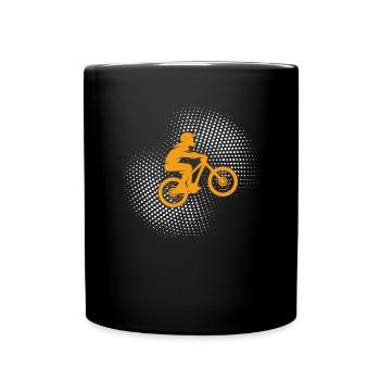 Mountain bike - Full Colour Mug - black - Front