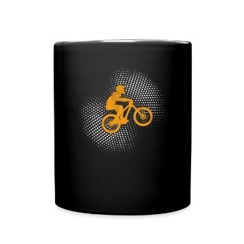 Mountain bike - Full Colour Mug - black - Front