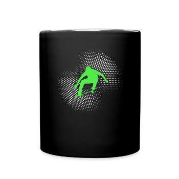 Skateboarding - Tasse einfarbig - Schwarz - Vorne