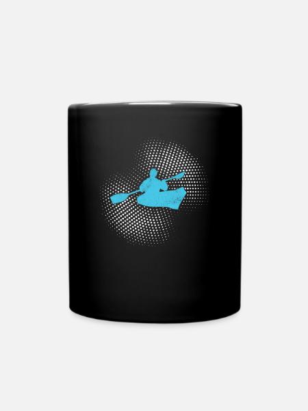 Kanu fahren - Tasse einfarbig - Schwarz