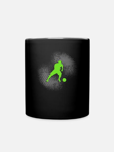 Fußball - Tasse einfarbig - Schwarz