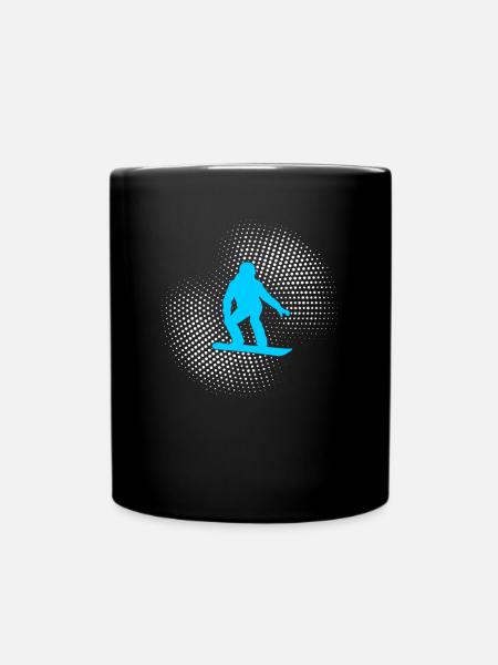 Snowboarding - Tasse einfarbig - Schwarz