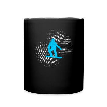 Snowboarding - Tasse einfarbig - Schwarz - Vorne