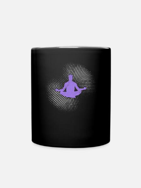 yoga - Tasse einfarbig - Schwarz