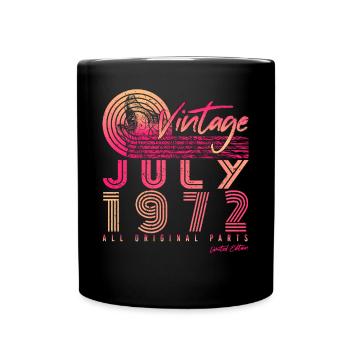 50 Jahre Im Juli 1972 - Tasse einfarbig - Schwarz - Vorne