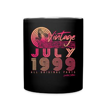Mois de naissance Juillet 1999 - Mug uni - noir - Devant