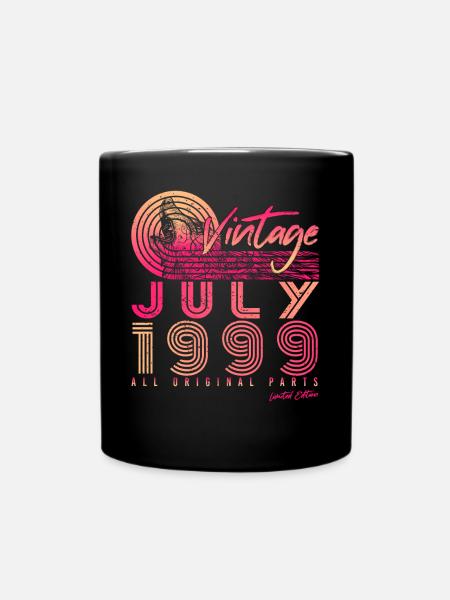 Geburtsmonat Juli 1999 - Tasse einfarbig - Schwarz