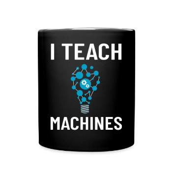 Maschinelles Lernen Künstliche Intelligenz AI - Tasse einfarbig - Schwarz - Vorne