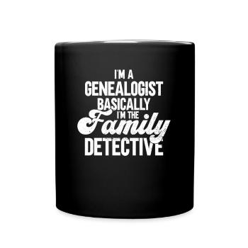 Genealogist Genealogist Family Tree Genealogist - Full Colour Mug - black - Front