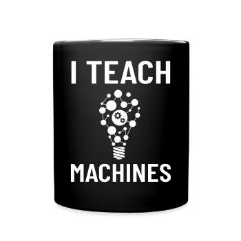 Maschinelles Lernen Künstliche Intelligenz AI - Tasse einfarbig - Schwarz - Vorne