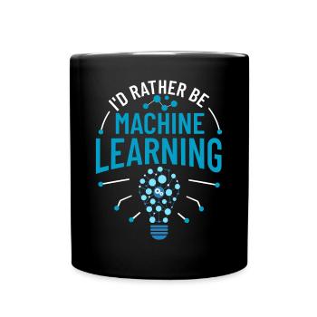 Maschinelles Lernen Künstliche Intelligenz AI - Tasse einfarbig - Schwarz - Vorne