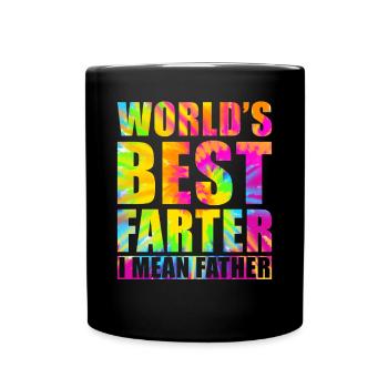 Farter Father Farts Fun Saying Funny Father's Day - Full Colour Mug - black - Front