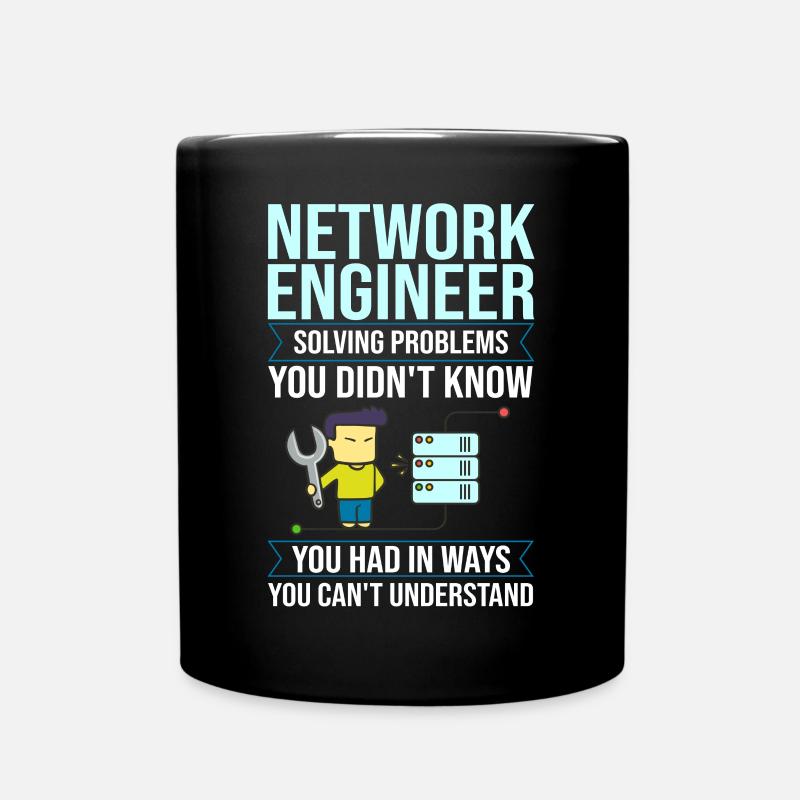 Netzwerkingenieur Ingénieur réseau Informatique - Mug uni - noir