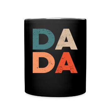 Dad - Tasse einfarbig - Schwarz - Vorne