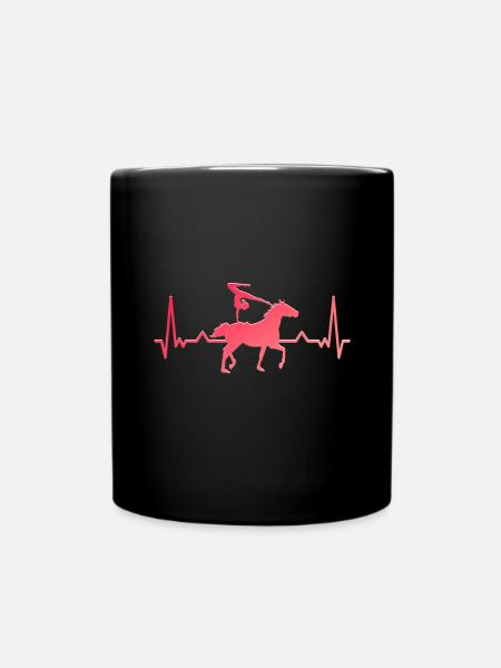 Mädchen Voltigieren Volti - Tasse einfarbig - Schwarz