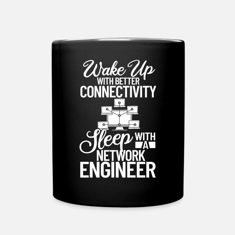 Netzwerkingenieur Network Engineer Computer - Tasse einfarbig - Schwarz