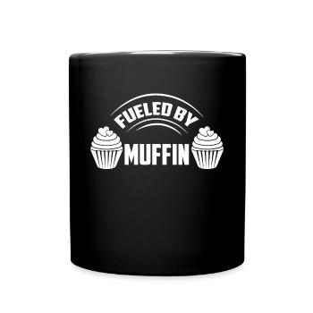 Fourré de muffins et de tartes à la crème - Mug uni - noir - Devant