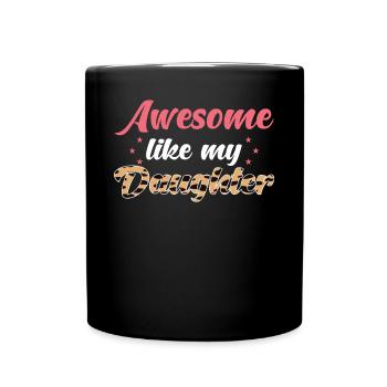 Mama Tochter Génial comme ma fille - Mug uni - noir - Devant