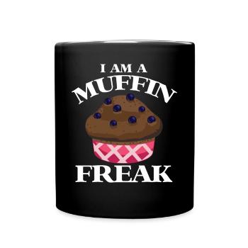 Muffin crazy délicieux buffet de chocolat pâtisseries sucrées - Mug uni - noir - Devant