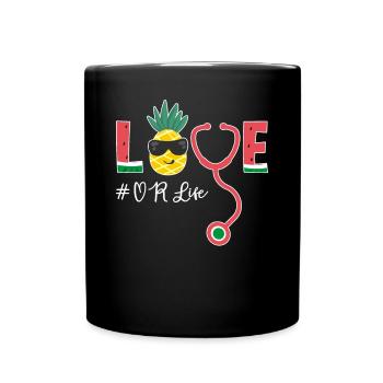 Krankenschwester Nurse Life - Full Colour Mug - black - Front