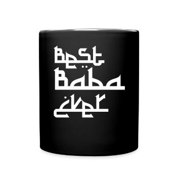 Best Baba Ever Vatertag Vater Papa - Tasse einfarbig - Schwarz - Vorne