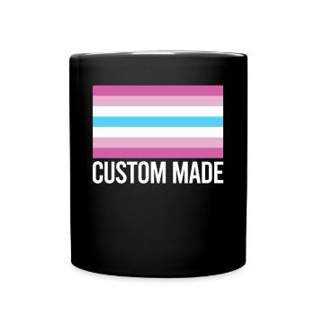 Femboy Flagge Geschenk - Tasse einfarbig - Schwarz - Vorne