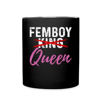 Lustiges Femboy-Geschenk - Tasse einfarbig - Schwarz - Vorne