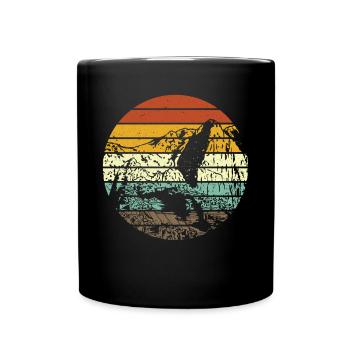 Machu Picchu Pérou Inca Rétro Vintage Cadeau - Mug uni - noir - Devant