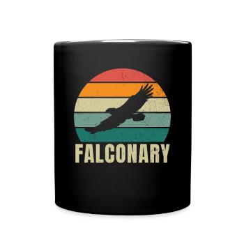 Fauconnerie Oiseau de proie Falconer Pickling Idée cadeau - Mug uni - noir - Devant