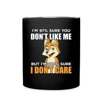 Lustige Fuchs geschenk idee - Tasse einfarbig - Schwarz - Vorne