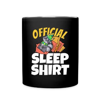 Süßes Schlaf waschbär geschenk - Tasse einfarbig - Schwarz - Vorne