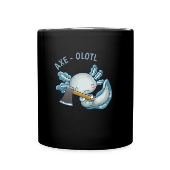 Drôle de cadeau Axe-olotl - Mug uni - noir - Devant