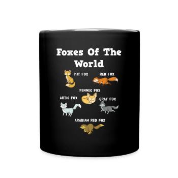 Fuchs - Tasse einfarbig - Schwarz - Vorne