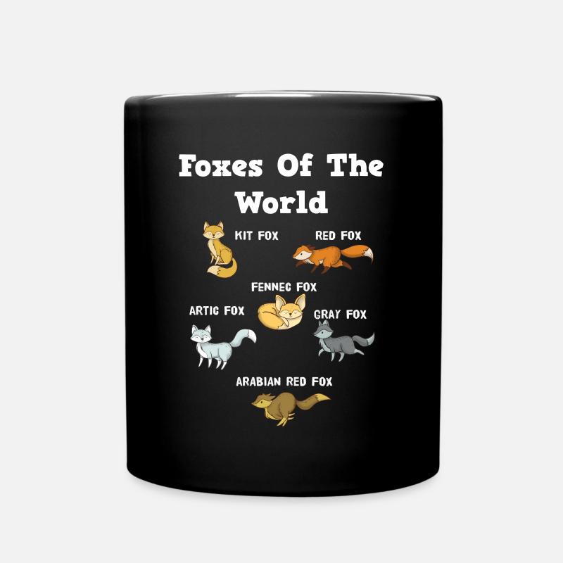 Fuchs - Tasse einfarbig - Schwarz