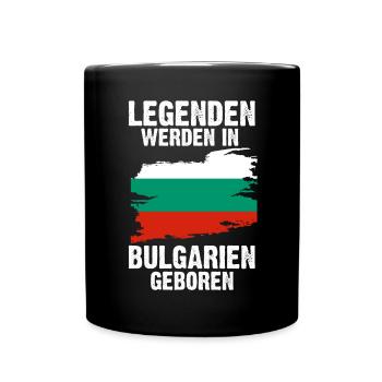 Balkan Bulgarien Bulgare Bulgarisches - Tasse einfarbig - Schwarz - Vorne