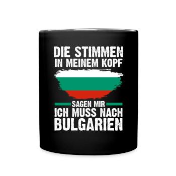Balkan Bulgarien Bulgare Bulgarisches - Tasse einfarbig - Schwarz - Vorne