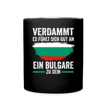 Balkan Bulgarien Bulgare Bulgarisches - Tasse einfarbig - Schwarz - Vorne