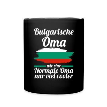 Balkan Bulgarin AmerikanischeOma Bulgarien - Tasse einfarbig - Schwarz - Vorne