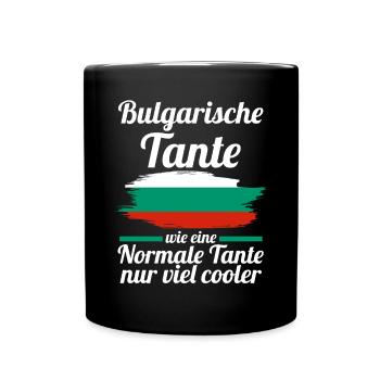 Balkan Bulgarin Tante Bulgarien - Tasse einfarbig - Schwarz - Vorne