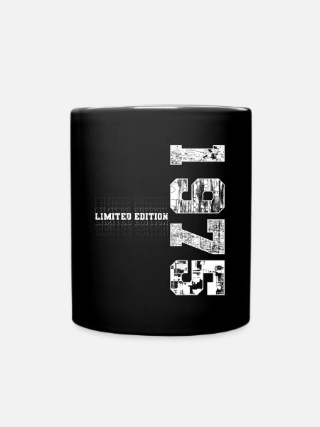 Limited Edition 1975 Geburtsjahr 1975 Geschenk - Tasse einfarbig - Schwarz