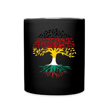 Roots Tree Allemagne Bulgarie - Mug uni - noir - Devant