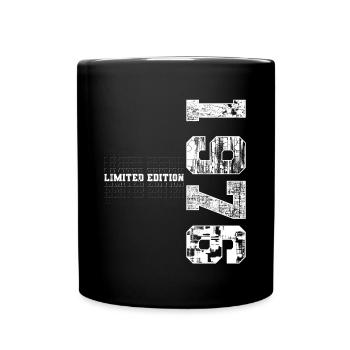 Limited Edition 1976 Geburtsjahr 1976 Geschenk - Tasse einfarbig - Schwarz - Vorne