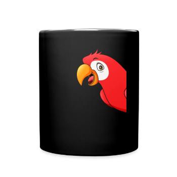 Drôle de perroquet Oiseau Perroquet Espionnage - Mug uni - noir - Devant